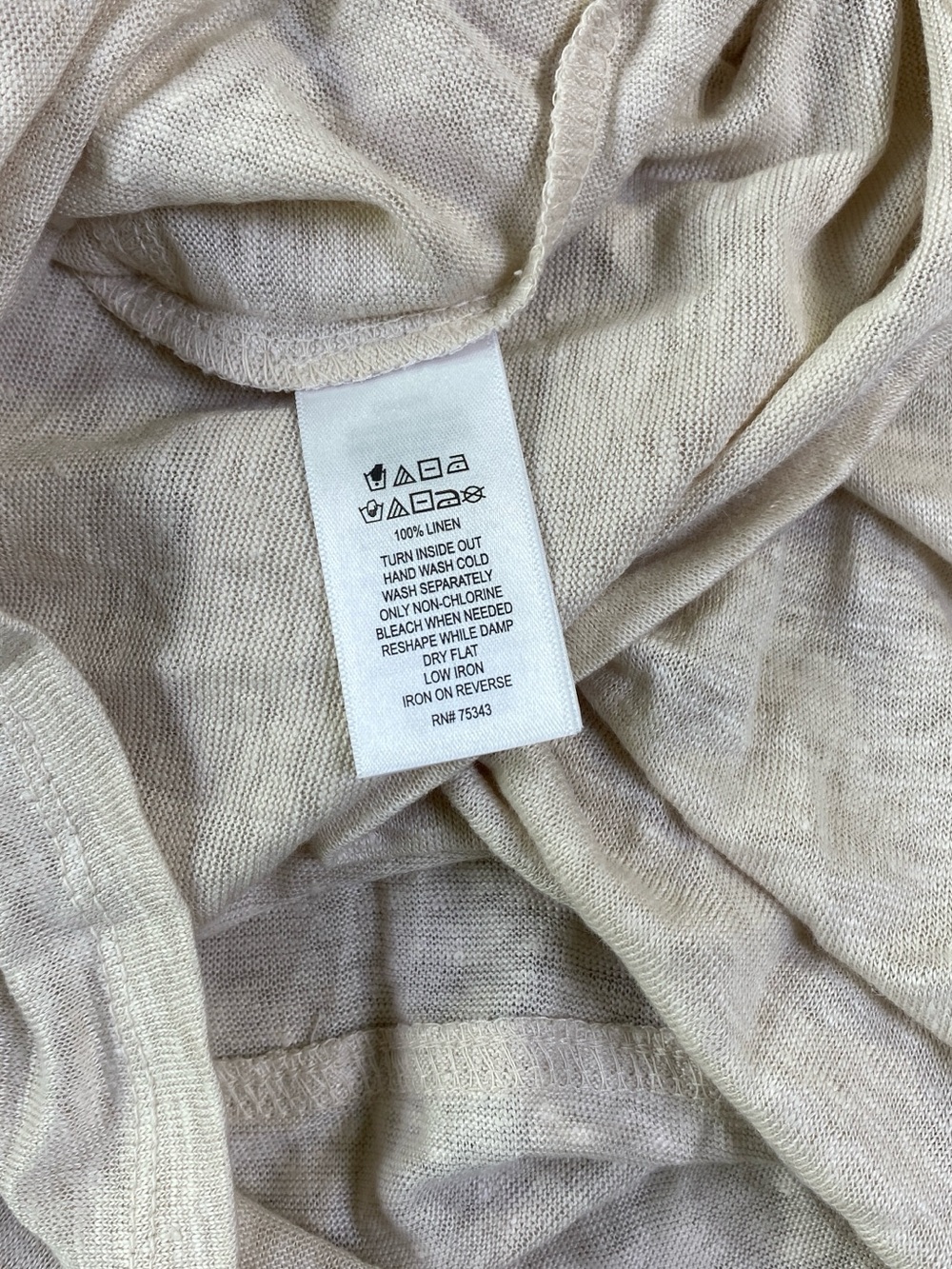 NWT Sigrid Olsen Women's Cream Cap Sleeve Top - Picture 9 of 10